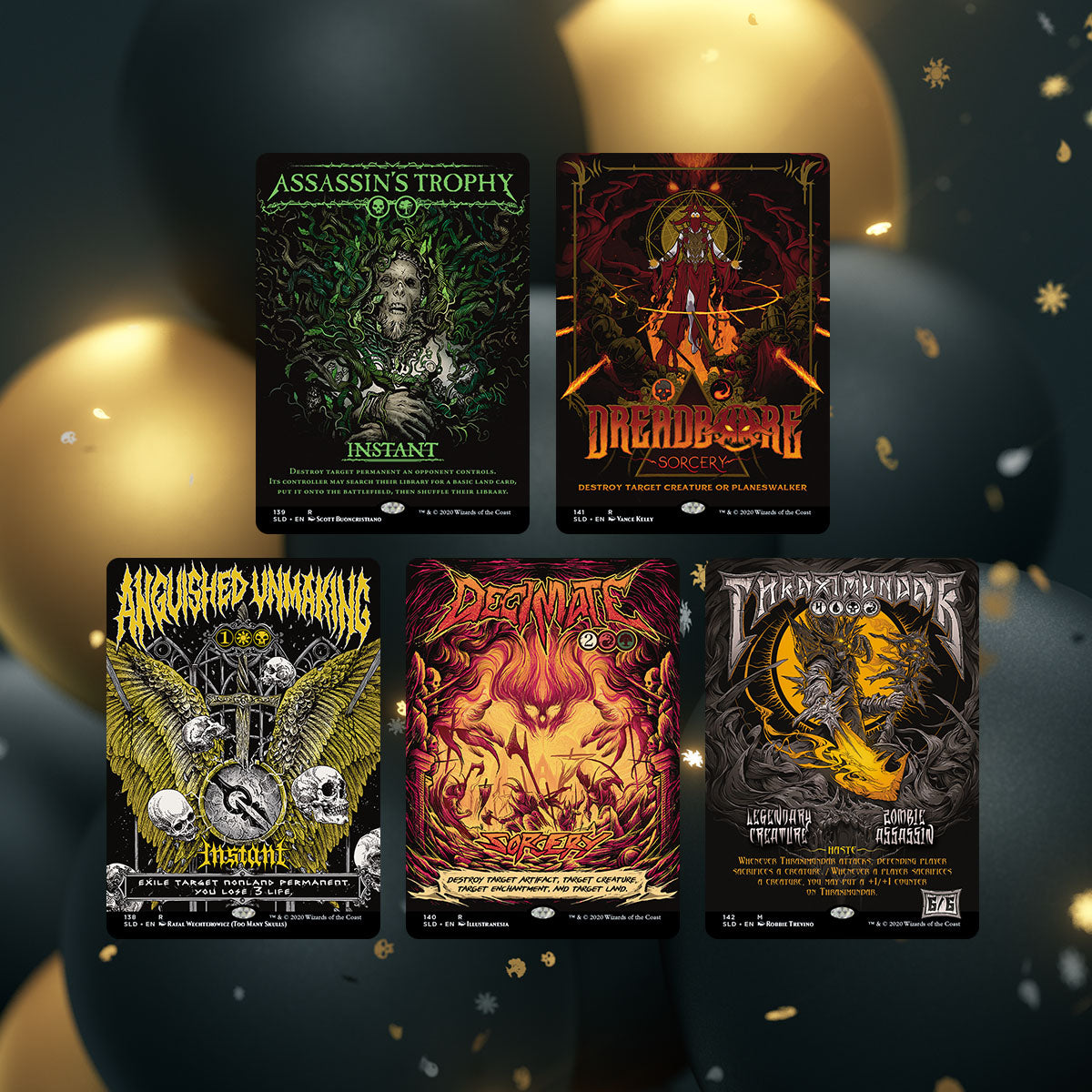MTG Party Hard Shred Harder Secret Lair Cards
