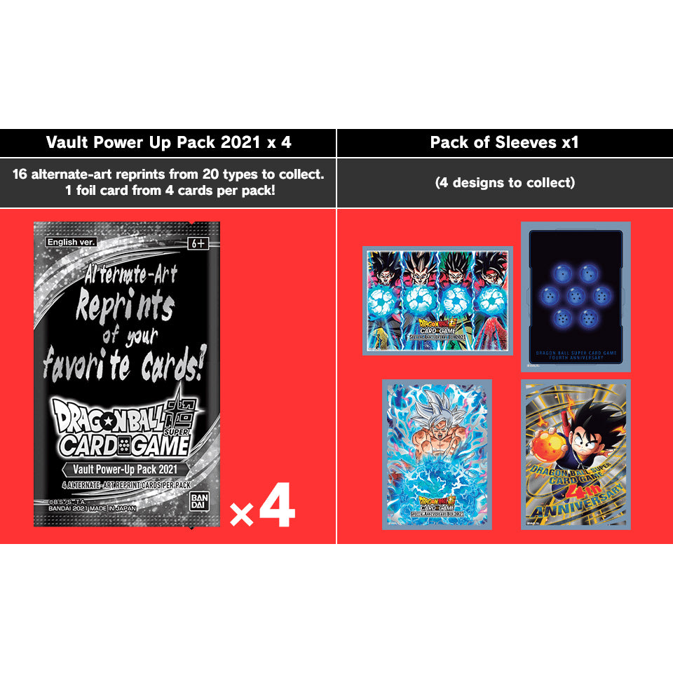 Dragon Ball Vault Power Up Pack and Sleeves