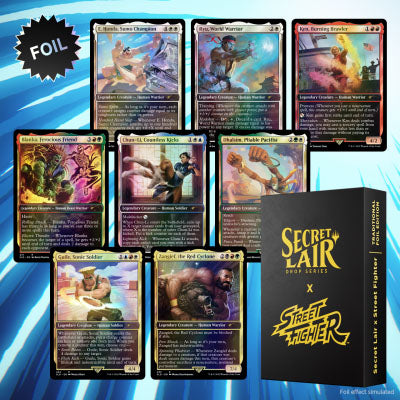 Magic The Gathering x Street Fighter Foil Secret Lair Box