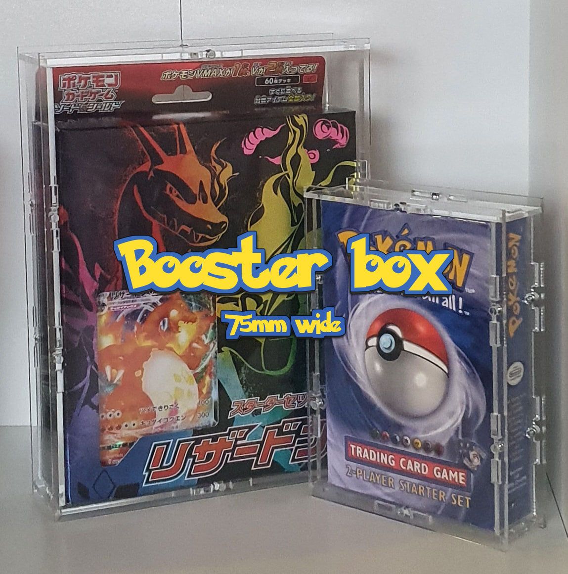 Pandora Case Acrylic Booster Box (75mm wide) Display For Pokemon