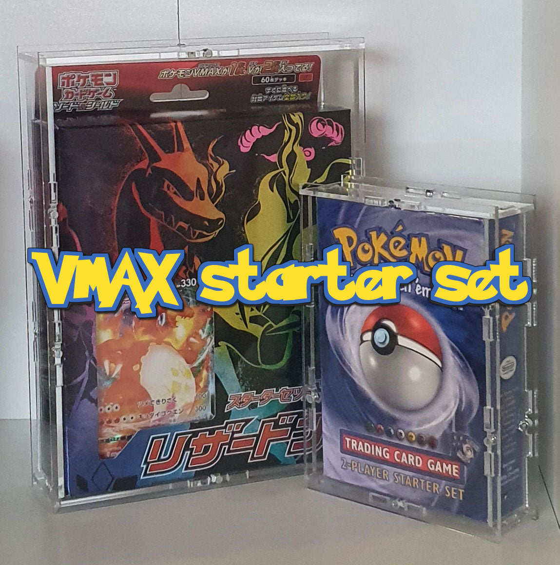 Pandora Case Acrylic Japanese VMAX/VSTAR Starter Set Display For Pokemon