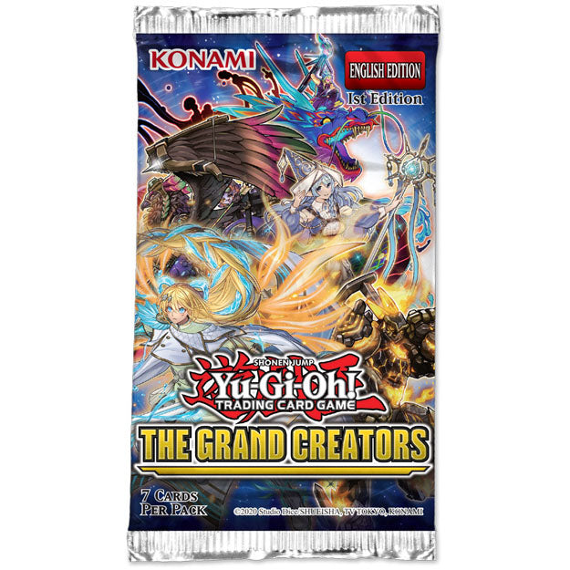 Yu-Gi-Oh! The Grand Creators booster pack 1st edition