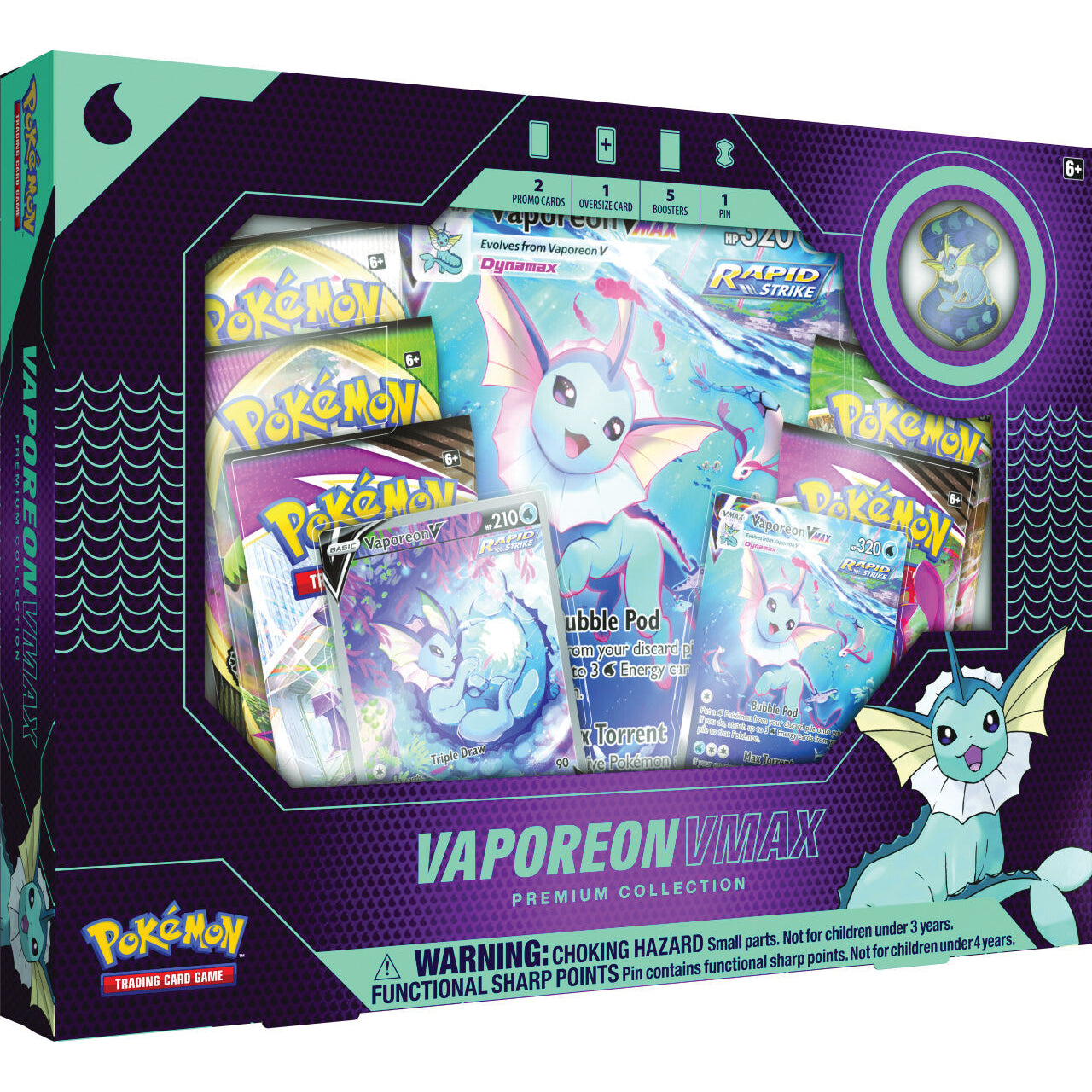 Pokemon Vaporeon VMAX premium collection