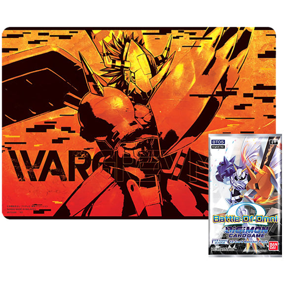 Digimon Card Game PB-03 Wargreymon playmat & BT05 booster pack